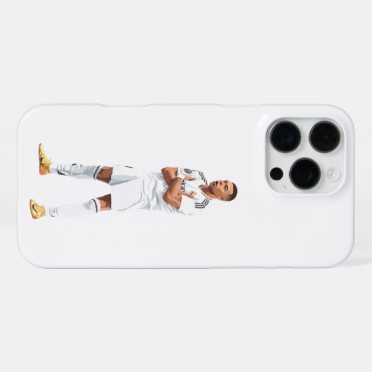 Kylian Mbappe - Real Madrid iPhoneケース (裏面横)