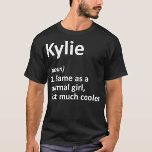 KYLIE定義名パーソナライズされた誕生日 Tシャツ