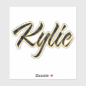 Kylie black gold Lettering Aufkleber Sticker シール (シート)
