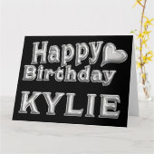 Kylie Happy Birthday Geburtstag Karte Aufsteller カード (黄色い花)