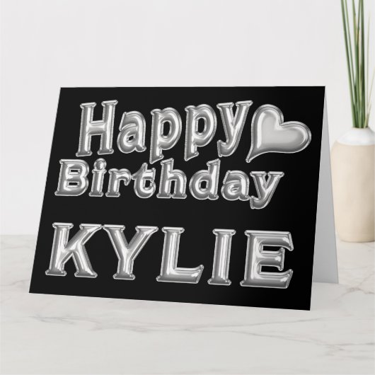 Kylie Happy Birthday Geburtstag Karte Aufsteller カード (正面)