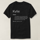 Kylie Is Kind Hearted Funny Name Definition Kylie  Tシャツ (デザイン正面)