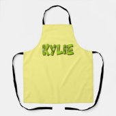 Kylie Name Kiwi Design Küchenschürze Schürze エプロン (正面)