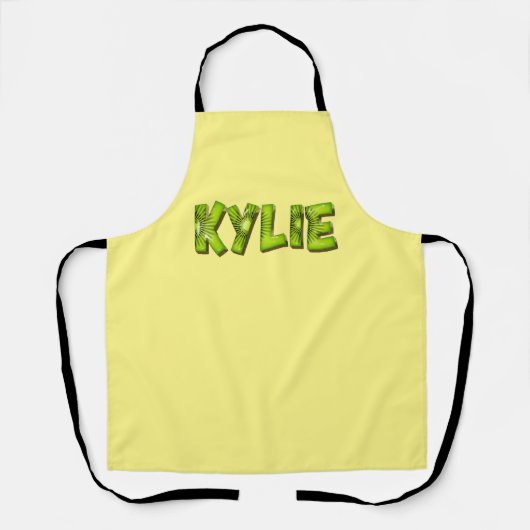 Kylie Name Kiwi Design Küchenschürze Schürze エプロン (正面)
