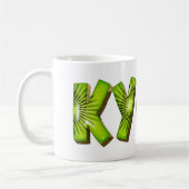 Kylie Name Kiwi Style Tasse Teetasse Kaffeetasse コーヒーマグカップ (左)