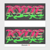Kylie Vorname Name Graffiti Aufkleber Sticker シール (シート)