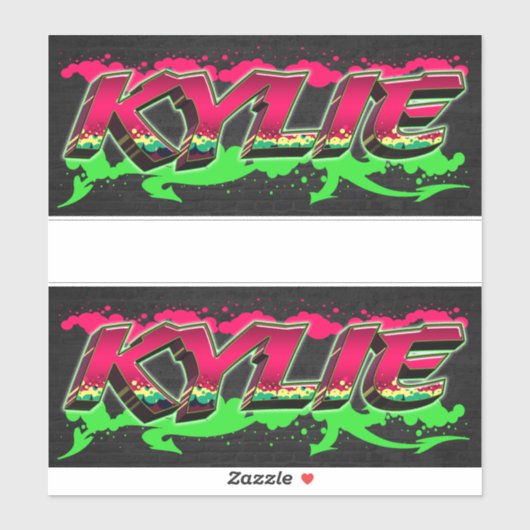 Kylie Vorname Name Graffiti Aufkleber Sticker シール (シート)