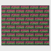 Kylie Vorname Name Graffiti red green ラッピングペーパー (フラット)