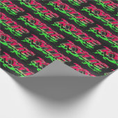 Kylie Vorname Name Graffiti red green ラッピングペーパー (角)