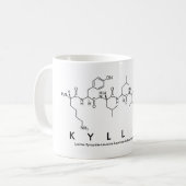 Kyllianペプチド名mug コーヒーマグカップ (正面左)