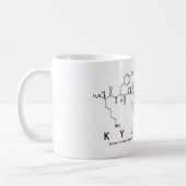 Kyllianペプチド名mug コーヒーマグカップ (左)