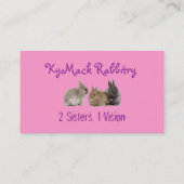 KyMack Rabbitryの名刺 名刺 (裏面)