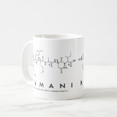 Kymaniペプチド名mug コーヒーマグカップ (正面左)