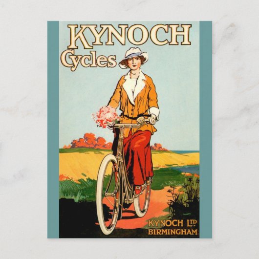 Kynoch Cycyles -ヴィンテージ自転車ポスターアート ポストカード (正面)