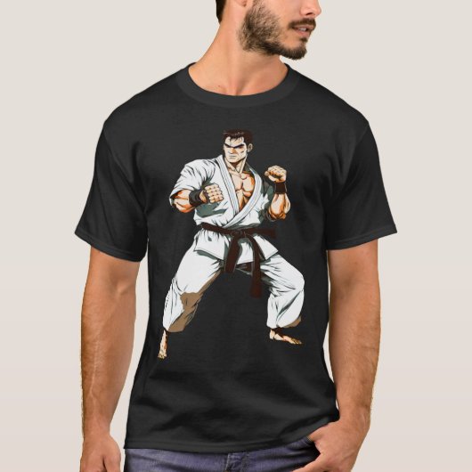Kyokushin Budo Karate Fighter Tシャツ (正面)