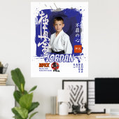 Kyokushin Dojo Student Belt Commemoration ポスター (ホームオフィス)
