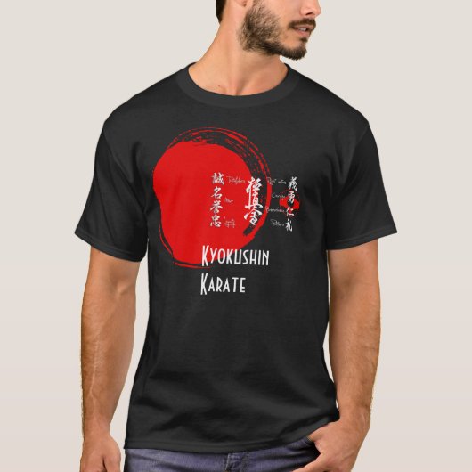 Kyokushin Karate Bushido Values T-Shirt Tシャツ (正面)