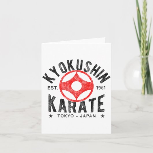 Kyokushin Karate Do Martial Arts Japan Tokyo Vinta カード (正面)