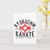 Kyokushin Karate Do Martial Arts Japan Tokyo Vinta カード (黄色い花)