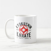 Kyokushin Karate Do Martial Arts Japan Tokyo Vinta コーヒーマグカップ (左)