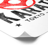 Kyokushin Karate Do Martial Arts Japan Tokyo Vinta ポスター (角)