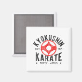 Kyokushin Karate Do Martial Arts Japan Tokyo Vinta マグネット (正面/裏面)
