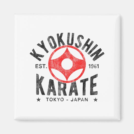 Kyokushin Karate Do Martial Arts Japan Tokyo Vinta マグネット (正面)