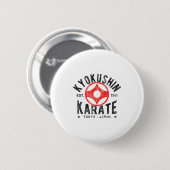 Kyokushin Karate Do Martial Arts Japan Tokyo Vinta 缶バッジ (正面&裏面)