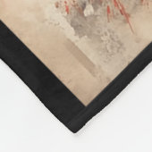 Kyokushin Karate Japanese Calligraphy Martial Arts フリースブランケット (角)