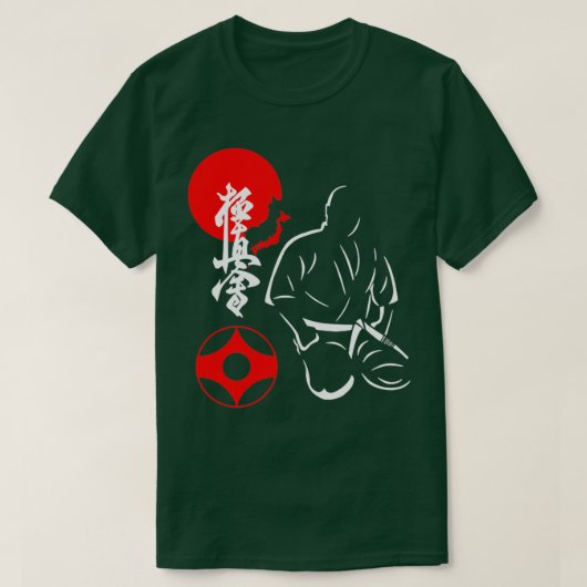 Kyokushin Karate Mas Oyama Spirit Martial Arts Des Tシャツ (デザイン正面)