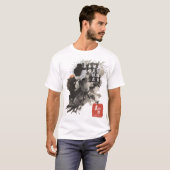 Kyokushin Sumi-E Zen Warrior Inspiration Ink Art Tシャツ (正面フル)
