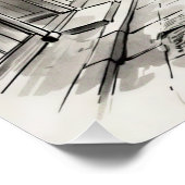 Kyoto Gion Ink Wash Street Scene ポスター (コーナー)