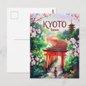 Kyoto Japan ポストカード (正面/裏面)