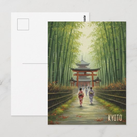 Kyoto Japan ポストカード (正面/裏面)