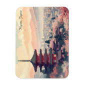 Kyoto Japan Cherry Blossom Temple Art –  Sapura  マグネット (縦)