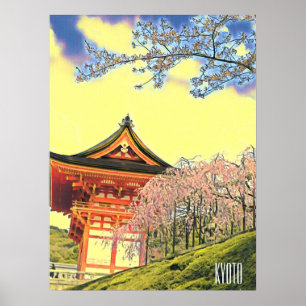 Kyoto Japan Cherry Blossom travel photography ポスター