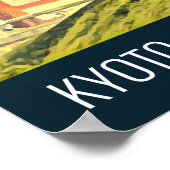 Kyoto Japan Cherry Blossom travel photography ポスター (角)