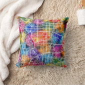 Kyoto Japan City Map クッション (ブランケット)