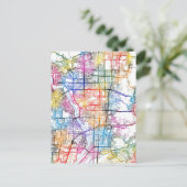 Kyoto Japan City Map ポストカード (スタンド正面)