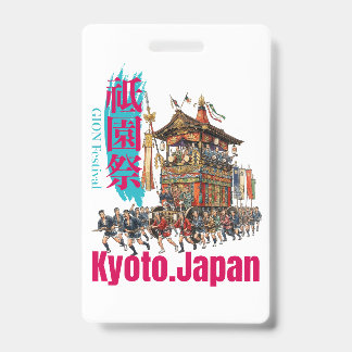 KYOTO,JAPAN gion festival -A summer tradition in K バッジ