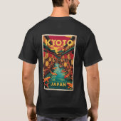 Kyoto Japan Travel Poster Tシャツ (裏面)