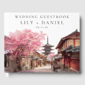Kyoto Japan Watercolor Wedding ゲストブック (正面)