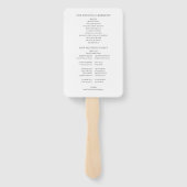 Kyoto Japan Watercolor Wedding Program ハンドファン (裏面)