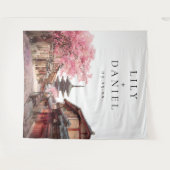 Kyoto Japan Wedding Photo Backdrop タペストリー (正面(横))