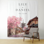 Kyoto Japan Wedding Photo Backdrop タペストリー (インサイチュ)