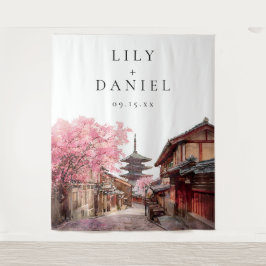 Kyoto Japan Wedding Photo Backdrop タペストリー