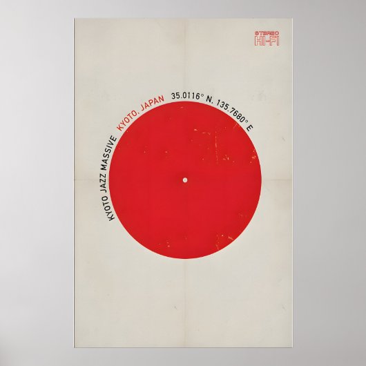 Kyoto Jazz Massive Original Print Poster Design ポスター (正面)