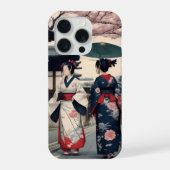 Kyoto Kimono Spring Walk iPhone Case iPhoneケース (裏面)