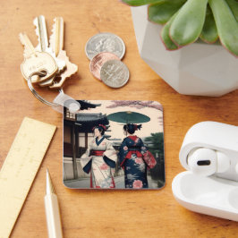 Kyoto Kimono Spring Walk Keychain キーホルダー