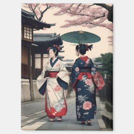 Kyoto Kimono Spring Walk Magnet マグネット